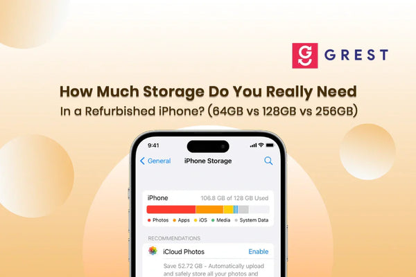How Much Storage Do You Really Need in a Refurbished iPhone? (64GB vs 128GB vs 256GB)
