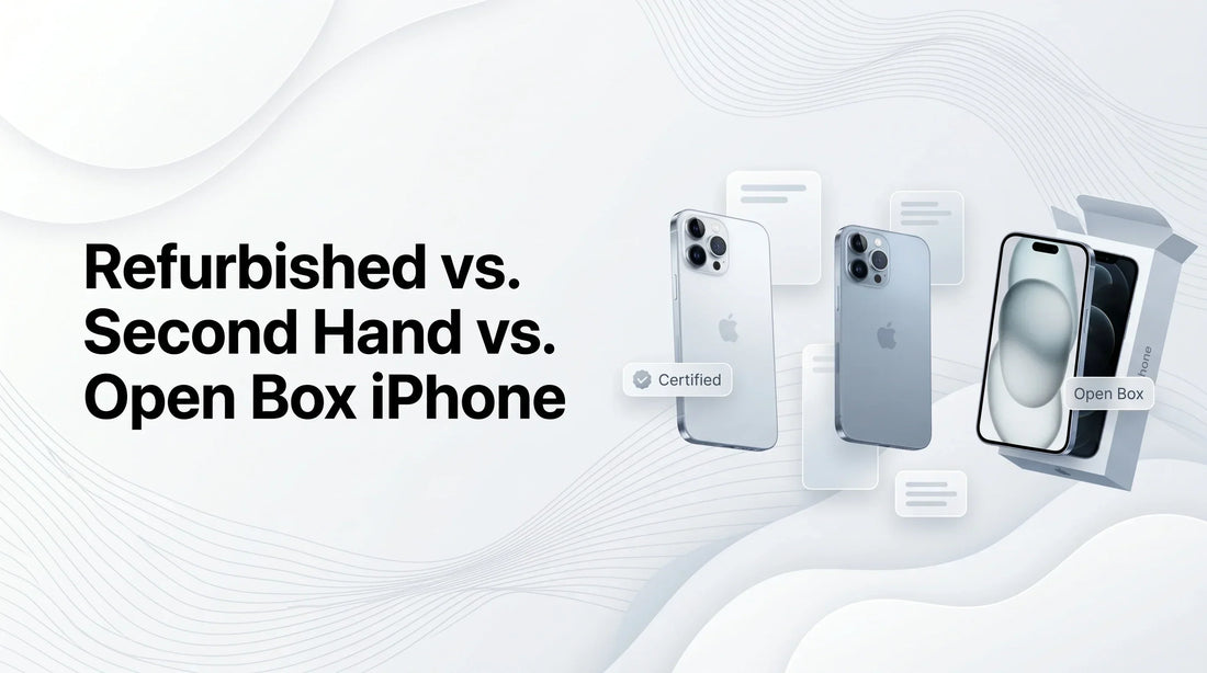 Refurbished vs. Second Hand vs. Open Box
